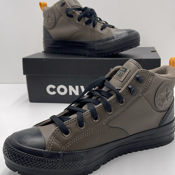 Converse Men’s CTAS MALDEN STREET BOOT MID TRUFFLE/HARVEST MOON/BLACK A09492C - Picture 14 of 16